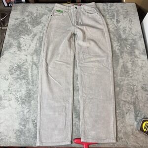 Empyre Tori Corduroy Pants Womens 0‎ Black Casual Baggy Y2K Cotton Retro #7928